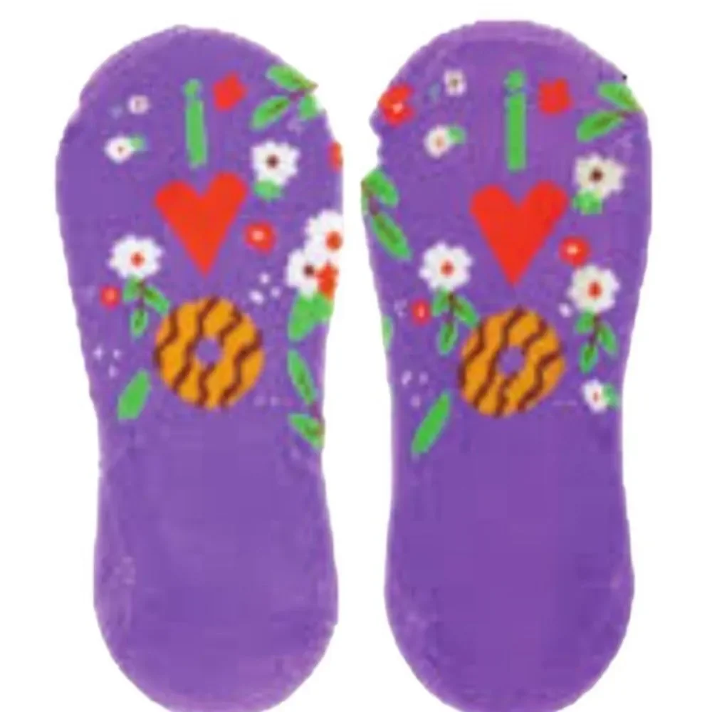 Girl Scouts Cookie Horse Purple Socks NWT